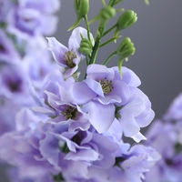 Fleurs Artificielles en Gros, Arrangements de Delphinium Larkspur au Toucher Réel et Hydratant, Décoration de Mariage
