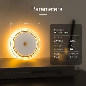 Lámpara LED Recargable USB con Sensor de Movimiento, Luz Nocturna Moderna para Escaleras, Interruptor Automático, Luz Blanca Cálida, Uso Doméstico - Product Image 5