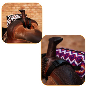 Borsa da sella western compatta, impermeabile, facile da pulire, leggera, portatile, adatta per sella western laterale, equitazione, ranch, attività all'aperto. - Product Image 4