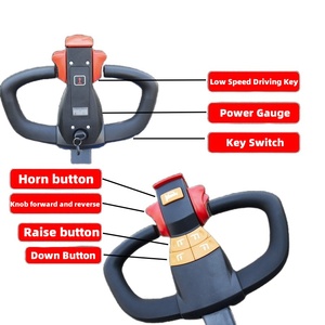 Transpaleta Eléctrica de 2 Toneladas, Apilador Pequeño con Elevación Hidráulica de 2 Metros, Batería de Plomo-Ácido, Neumáticos Sólidos, para la Industria de la Construcción - Product Image 3