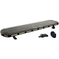 Barre lumineuse d'avertissement LED bicolore ambre étanche DC12V 24V CE R10 R65 SAE pour véhicules d'urgence