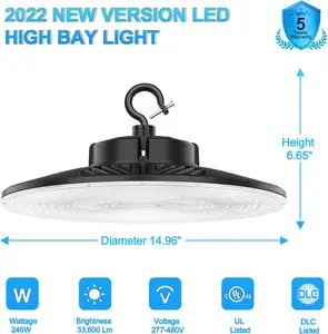 Lichter Ebay White 100w 4000k Leuchte Viugreum 200w Ufo LED High Bay Light