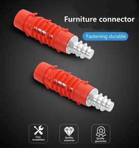 Connecteur de <span class=keywords><strong>meuble</strong></span> <span class=keywords><strong>invisible</strong></span> trois-en-un, goujon d'expansion à enfoncer 8mm 8.5mm, fixation de panneau dissimulée pour <span class=keywords><strong>assemblage</strong></span> d'armoires - Product Image 5