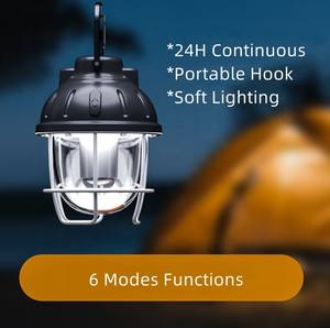 Linterna LED Recargable de Camping, Diseño Moderno y Colorido, con Luz Roja SOS, Material Plástico, Ideal para Regalo - Product Image 4