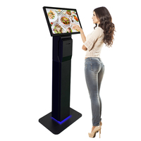 Kiosco de Autoservicio con Pantalla Táctil Android/Windows de 21.5 Pulgadas para Pedidos y Pagos, con Escáner de Código QR e Impresora de 80 mm