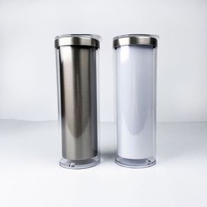 Gobelet à sublimation 20oz effet boule à neige, vierge, à paillettes, droit, pour les fêtes, cadeau personnalisé, tasse à eau d'extérieur - Product Image 1