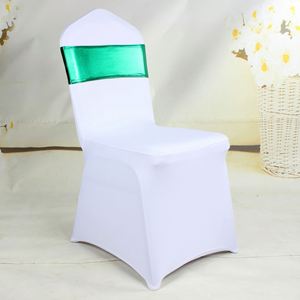 Ensemble d'accessoires haut de gamme : Housse de chaise nœud papillon enduite avec ruban de soie pour célébrations hôtelières - Product Image 2