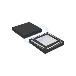 SC16C550BIBS,151 Electronic Chips Component In Stock IC UART SINGLE W/FIFO 32 HVQFN Interface 32 VFQFN Exposed Pad - Product Image 1