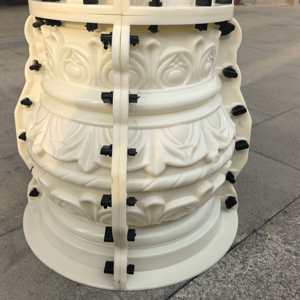 Molde de Plástico ABS Reazone RZR para Construcción de Pilares Romanos de Hormigón, Líneas Espirales, Adornos de Jardín, Diámetro 25, Varilla de Refuerzo de Alta Resistencia - Product Image 4