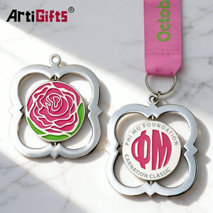 Medallas y Trofeos de Metal Personalizados con Diseño Gratuito, Premio Deportivo de Oro, Cinta Personalizada para Medallas - Product Image 1