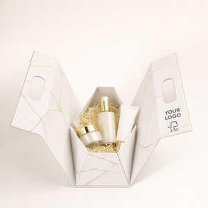 Boîte triangulaire rigide personnalisée avec impression, emballage magnétique pour parfum, crème visage, présentoir, logo OEM - Product Image 5