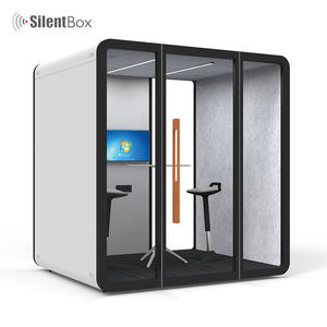 Cabina <span class=keywords><strong>de</strong></span> <span class=keywords><strong>trabajo</strong></span> silenciosa a prueba <span class=keywords><strong>de</strong></span> sonido, moderna cabina <span class=keywords><strong>de</strong></span> teléfono para reuniones, acústica, insonorizada, <span class=keywords><strong>estudio</strong></span>, grabación Pod - Product Image 6