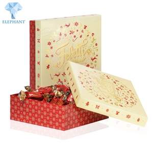 Foil Stamping Printing Blind Candy Biscuits Chocolate Packaging Christmas Eve Gift Box Set - Product Image 3