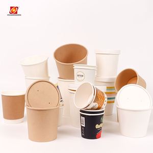 2022 Hot Sale Wax Lined Bags 4Oz Ice Cream Insulated Paper Coffee Cups