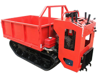 Dumper chenillé diesel 1 tonne 4x4 avec moteur, pompe et roulement pour le transport de matériaux miniers en montagne, garantie