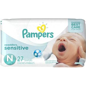 100% Vente en gros - Couches pour nouveau-nés Swaddlers Sensitive taille N, 27 unités, hypoallergéniques pour bébés - Product Image 2