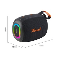 Enceinte portable d'extérieur avec batterie 1200 mAh, éclairage LED RGB, prise en charge de la carte mémoire, utilisation en extérieur, support OEM, grossiste en enceintes