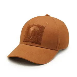 Whole Caps Adjustable Camel Cotton Cap Sports Applique Embroidery Logo Caps And Hats