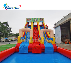 Tobogán Acuático Inflable Comercial de Doble Pista <span class=keywords><strong>para</strong></span> Fiestas y <span class=keywords><strong>Eventos</strong></span> - Product Image 4
