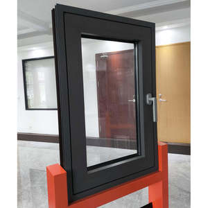 Fenêtres coulissantes verticales modernes en aluminium, profilés de fenêtres en aluminium à double vitrage isolant, quincaillerie - Product Image 3