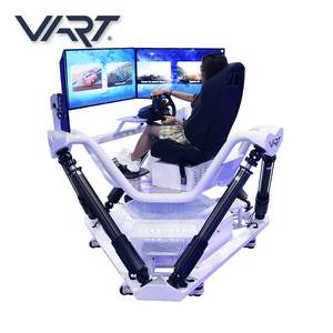 Équipement de parc d'attractions VART Plateforme de mouvement 6DOF VR Driving avec 3 écrans Simulateur de course - Product Image 3