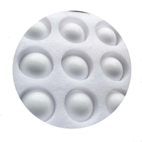 31.75mm 42PCS/KG PUTIH POM ACETAL DELRIN RESIN PLASTIK BOLA BEARING YANG DIBENTUK DENGAN INJEKSI
