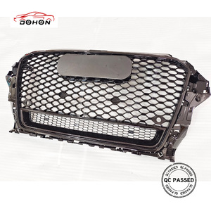 Grille avant pour Audi <span class=keywords><strong>A3</strong></span>/S3 mise à niveau RS3 Cool pleine maille nid d'abeille avant Design nouveau matériau ABS 2013 2014 2015 <span class=keywords><strong>A3</strong></span> <span class=keywords><strong>8V</strong></span> - Product Image 5