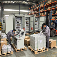 Boîtier de distribution VFD Fuken personnalisé OEM 380V, protection IP55 pour le contrôle de vitesse des pompes à eau, commutation automatique PLC, groupe électrogène