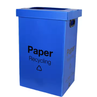 Poubelle en polypropylène ondulé, poubelle en plastique, poubelle en carton, poubelle à déchets pour bouteilles et canettes