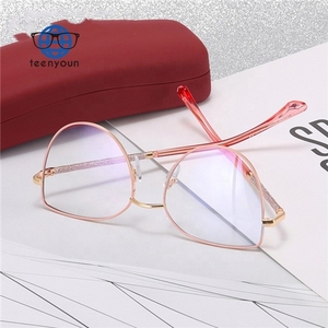 Teenyoun-gafas De Sol con bloqueo De luz azul para mujer, <span class=keywords><strong>Lentes</strong></span> De Sol con montura De ojo De gato De la Fama De Metal, Hd, diseñador De marca - Product Image 3