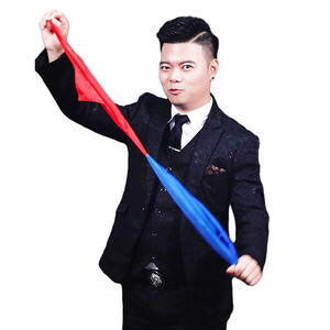 Close up <span class=keywords><strong>Double</strong></span> Color sciarpa Bound Edge Silk Change Color fazzoletto a quattro colori <span class=keywords><strong>Magic</strong></span> Trick Prop Trick - Product Image 6