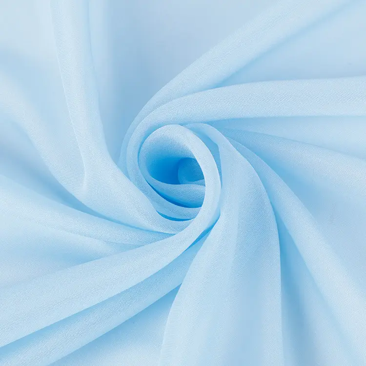 wholesale 40g chiffon fabric stretch plain shirt fashion fabric 100% polyester fabric