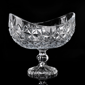 Usine Design haut de gamme élégant bol à Dessert en verre ovale en cristal compote de verre ovale servant un bol à chocolat - Product Image 4