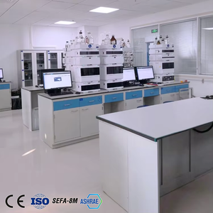 Mesa de Laboratorio para Cuarto Limpio con Fregadero, Utilizada para Análisis Farmacéuticos y Medicinales - Product Image 1