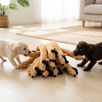 Jouet en peluche écologique pour chien Teckel long, jouet pour animaux de compagnie, poupée pour chien, cadeau vocal élancé, ensemble de jouets à mâcher pour chiens, vente en gros du fabricant