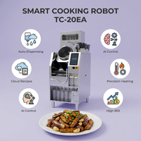 Robot de cuisine intelligent commercial en acier inoxydable, économe en énergie, avec fonction autonettoyante pour les repas prêts à consommer