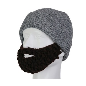 Cadılar Bayramı Hip Hop Yetişkin Gorraları Sahte Sakallar Kamuflaj Fiyonkları İlginç Şapka Seti El Örgüsü Akrilik Unisex Maskeler Kostüm - Product Image 2
