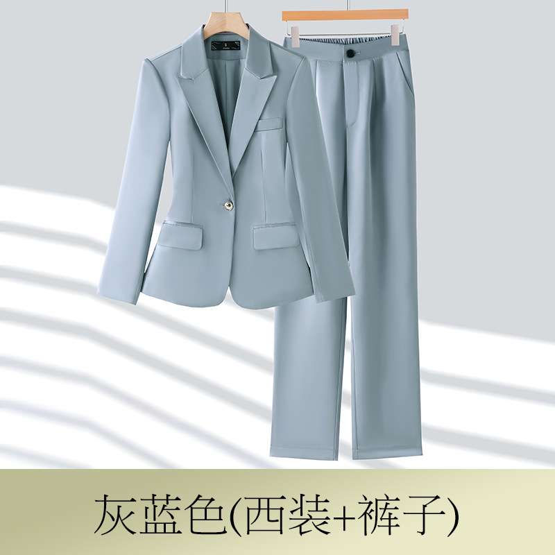 gray-blue suit trousers