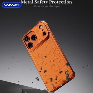 Étui de téléphone en cuir aromathérapeutique VAWI V-A02 en métal pour <span class=keywords><strong>iPhone</strong></span> <span class=keywords><strong>13</strong></span> 14 15 16 17 Pro Max Orange <span class=keywords><strong>Coque</strong></span> magnétique pour téléphone - Product Image 6