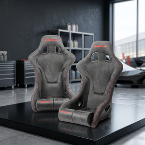 SSCUS APEX Siège de course sportif complet en Alcantara pour simulateur de console de jeu PC, ajustement universel, respirant et durable pour FRP - Product Image 1