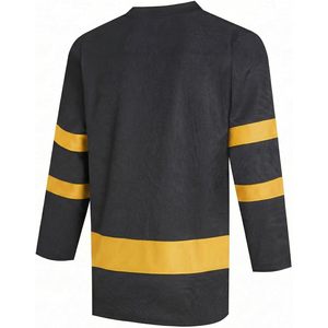 Maillot de hockey sur glace Dehancer vierge à manches longues et col en V unisexe pour entraînement sportif et matchs, haut d'équipe universitaire - Product Image 2
