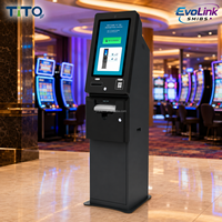 Kiosque de paiement en libre-service sur pied avec distributeur de billets QR pour jeux de compétences et jeux en ligne Evolink