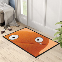 Fabricant de tapis d'intérieur en caoutchouc nitrile super absorbant l'eau sur mesure, en tissu non tissé doux, lavable, résistant à la saleté, imprimé animal