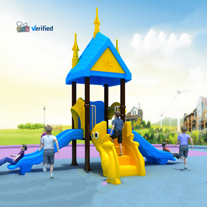 Đa dạng dịch vụ kết hợp trẻ em nhựa trượt thiết bị thương mại sân chơi công viên thiết bị ngoài trời trượt với Mê Cung leo lên - Product Image 5