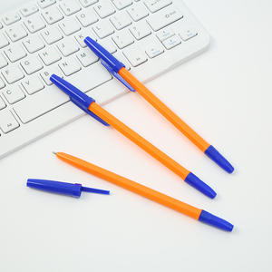 Stylo bille simple jaune en plastique Bonvan BV-PS114 pour la rentrée scolaire, vente en gros, pas cher, largeur d'écriture 1,0 mm, logo personnalisé - Product Image 1