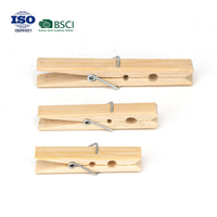 Prix usine Naturel Bambou Chaussette Clip Armoire Salon Utiliser Pinces À Linge Bambou Pinces À Linge Outil pour Vêtements