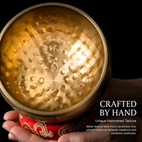 Exquisite Antique Copper Tibetan Singing Bowl-Professional Drum Accessories for Feng Shui & Buddhist Home/Office Use