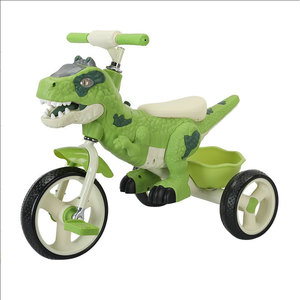 Triciclo Dinosauro per Bambini 1-6 Anni, Cavalcabile Scorrevole, Girello per Neonati, Monopattino Giocattolo a Tre o Due Ruote, Scooter Autopropulso - Product Image 1