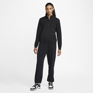 Sudadera Negra de Mujer con Cierre de Cremallera, Bolsillo Tipo Canguro, Manga Larga, Ropa Deportiva Informal para Entrenamiento en el Gimnasio - Product Image 5