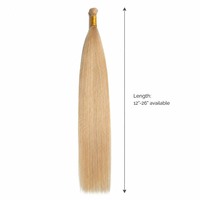 Extensions de cheveux vierges en vrac pour fabricants de perruques, cuticules alignées, lisses et soyeuses, double épaisseur, sans nœuds, cheveux humains.